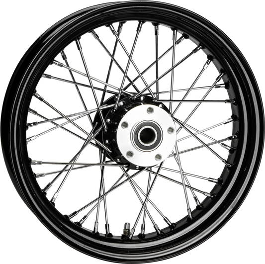 HARDDRIVE - FR 40-SPK SD BLACK 16X3.5 FLST-HUB 3/4" AXL PRE 99 - 052-02411