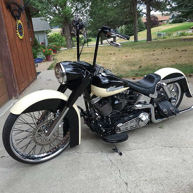 American Suspension Bolt On Neck / Trees to fit Fat 23" Wheel on a 00-Present Harley Softail B26ST/_