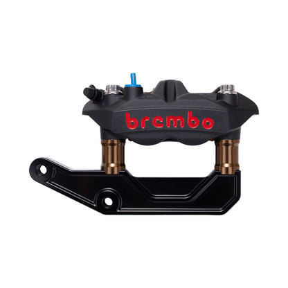 Black Brembo 108mm M4 Monobloc Caliper with Bronze 29mm Spacers and Black Radial Bracket