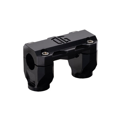 OG Black 2 inch Pull Straight Risers with Black Standard Top Clamp