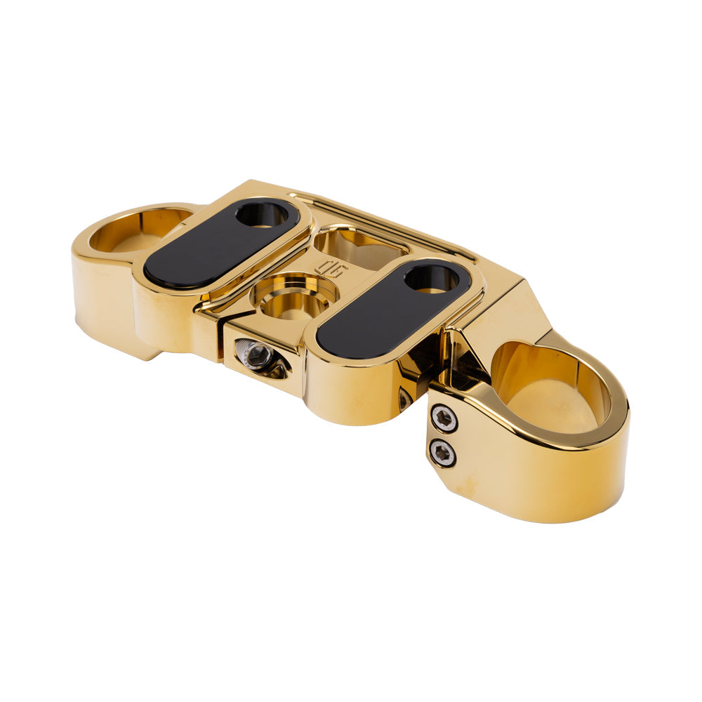 Gold Plating OG 2018-Up Softail 49mm Drop 1 inch Top Triple Tree