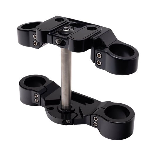 Black 2020-Up Softail Lowrider S & ST Drop 1" Triple Trees kit