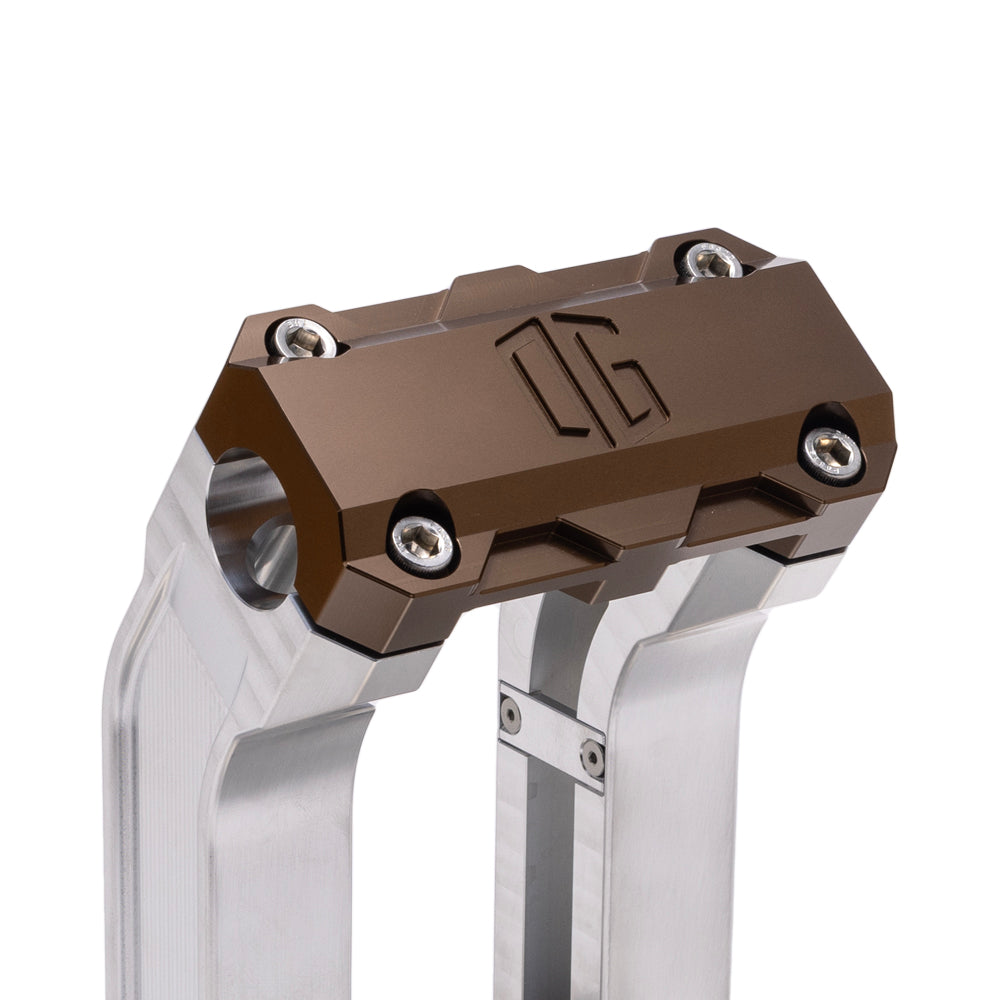 OG Aluminum 6.5 inch Straight Risers with Bronze Standard Top Clamp