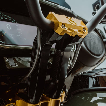 OG 8.5" Pull Back Risers installed on a 2026 Street Glide FLHX Olive Steel