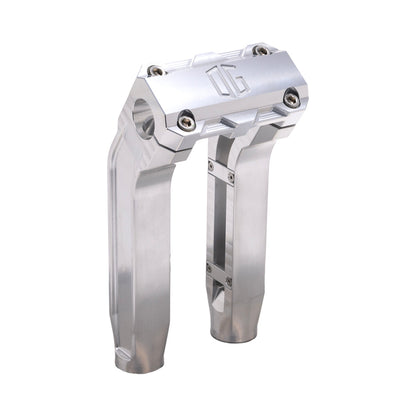 OG Aluminum 8.5 inch Pull Back Risers with Aluminum Standard Top Clamp