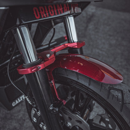 OG Bagger Shorty Carbon Fiber Fender Kit - 2023 and earlier models installed on a 2017 Road Glide FLTR