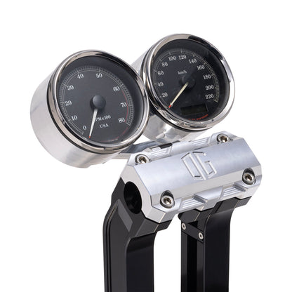 OG Aluminum Dual Billet Gauge Pods Rear Mount