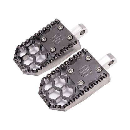 Black Chrome Harley Davidson OG HoneyComp V3 Foot Pegs