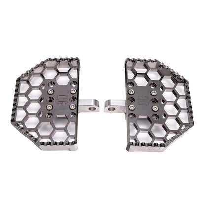 Original Garage Moto Black Chrome Mini Floorboards for Harley-Davidson