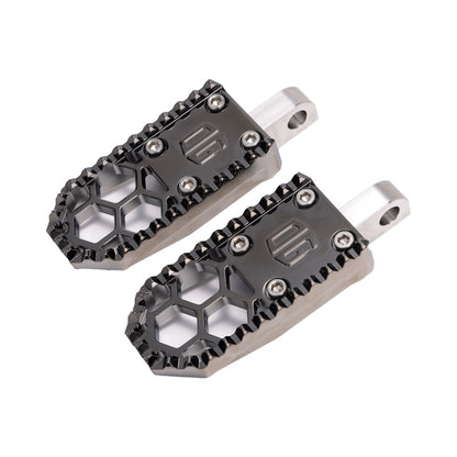 Black Chrome Mini Foot Pegs For Harley Davidson