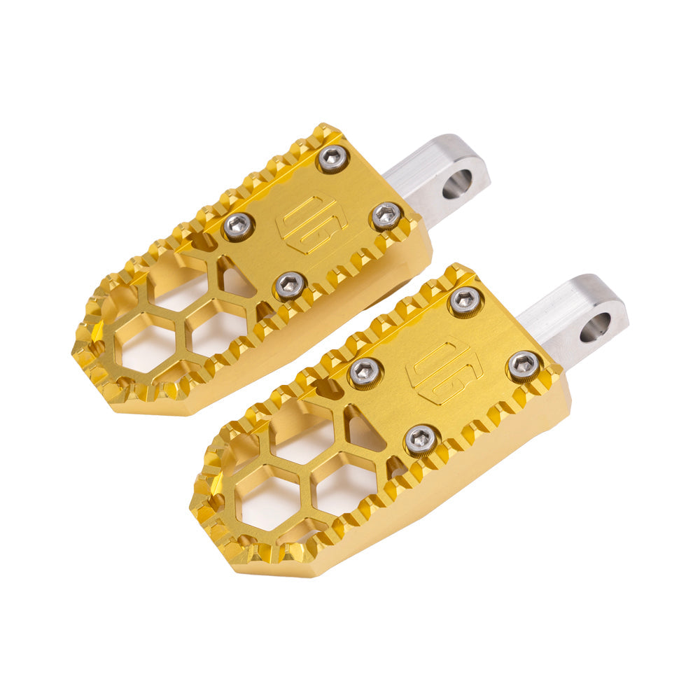 Gold Mini Foot Pegs For Harley Davidson