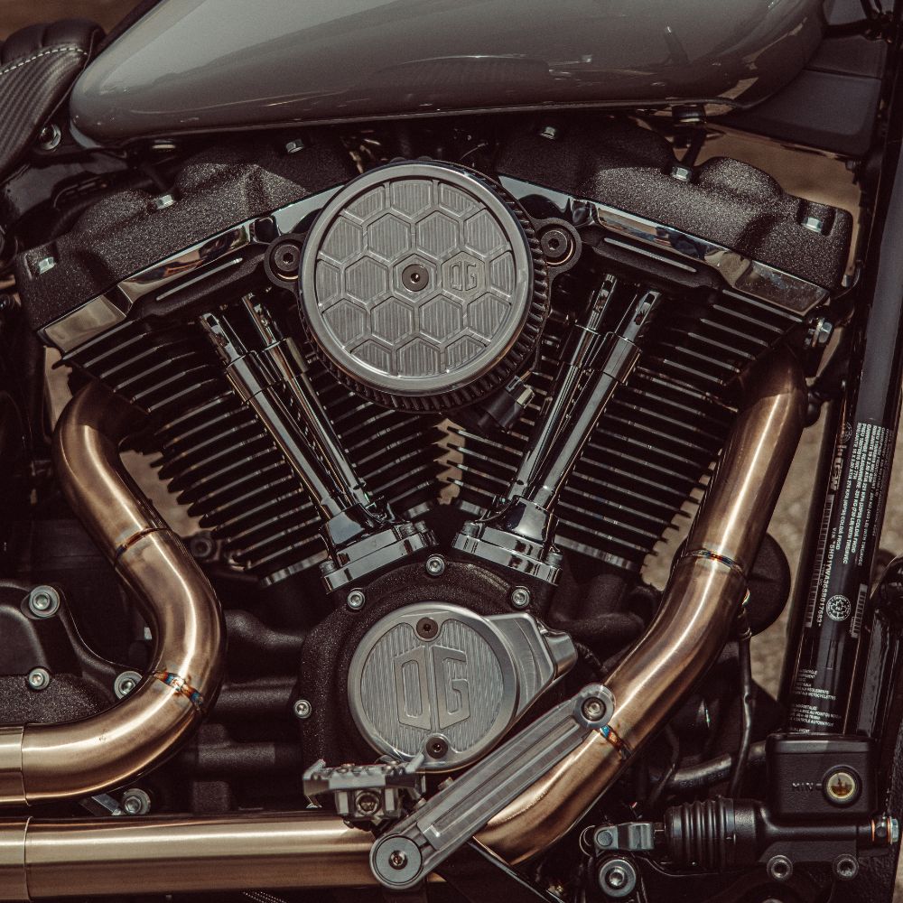 Harley Davidson Round Air Filter Cover Raw ALuminium