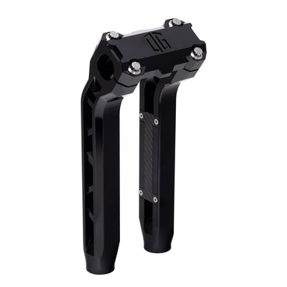 OG Black Performance 10.5 inch Pull Back Riser Legs Standard Top Clamp Black