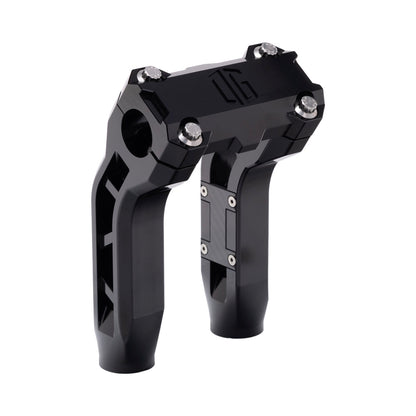 OG Black Performance 6.5 inch Pull Back Riser Legs with Black Performance Top Clamp