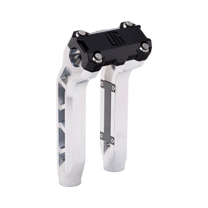 OG Aluminum Performance 8.5 inch Pull Back Riser Legs with Black Performance Top Clamp