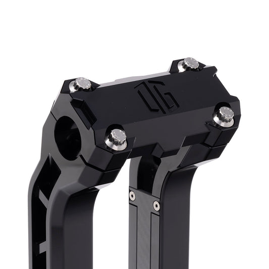 OG Black Performance Top Clamp on OG Black Performance Riser Legs