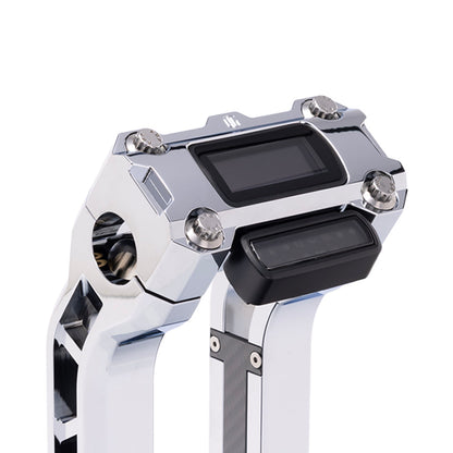 OG Chrome Performance Digital Gauge Top Clamp on OG Chrome Performance Riser Legs