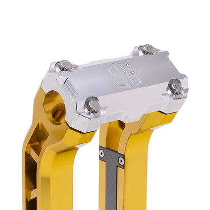 OG Aluminum Performance Top Clamp on OG Gold Performance Riser Legs