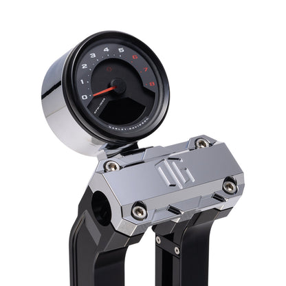 OG Chrome Single Billet Gauge Pod Rear Mount