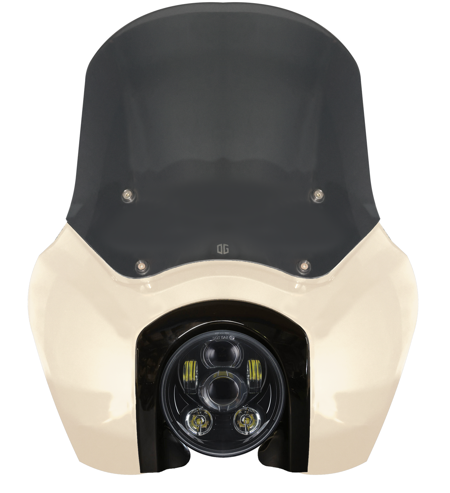 OG Softail Low Rider S Complete T-Sport Fairing Kit - White Sand Pearl - Original Garage Moto