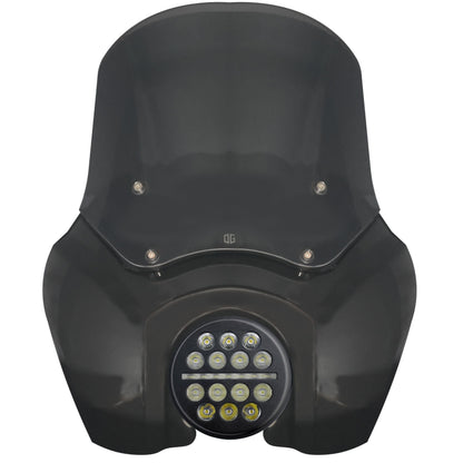 OG T-Sport Fairing kit for Harley-Davidson with OG LED X-Series Headlight conversion Black