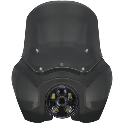 OG T-Sport Fairing kit for Harley-Davidson with OG LED Projector Headlight Daymaker conversion Black