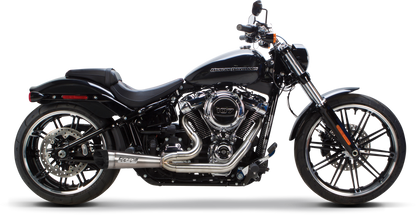 Two Bros. Comp S 2in1 Exhaust Softail W/Turnout Brushed 2018-2022