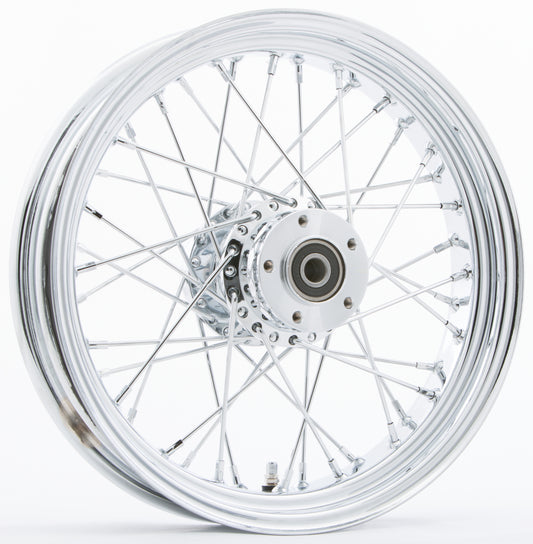 HARDDRIVE - FR 40-SPK DD CHROME 16X3.5 FLT-HUB 3/4" AXL PRE 99 - 051-02412