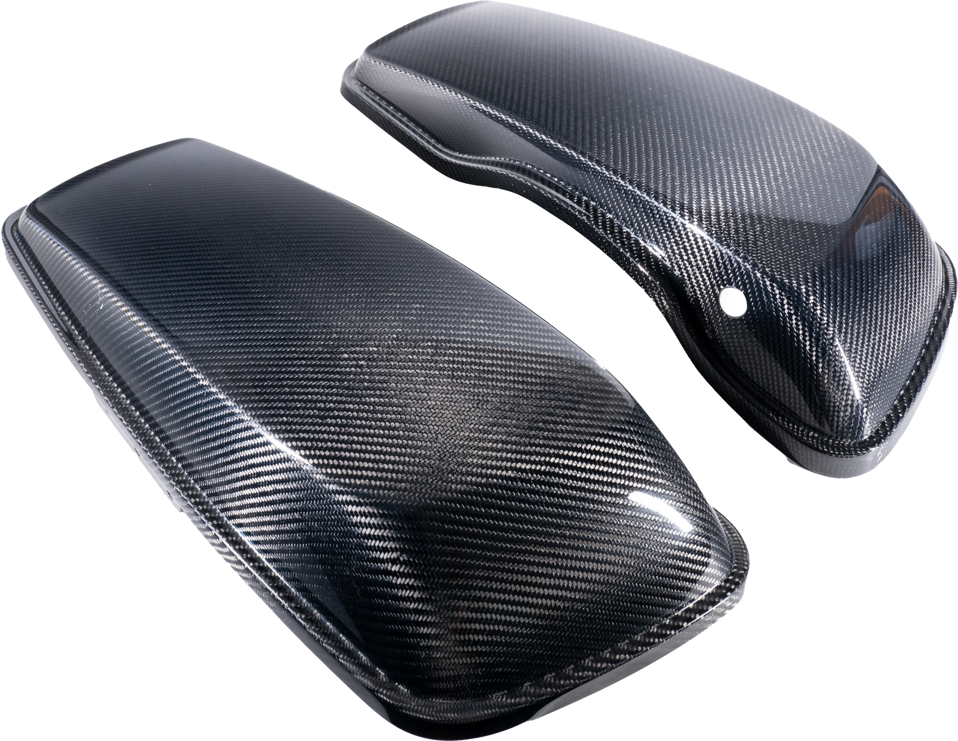 HOFMANN DESIGNS - CARBON FIBER SADDLEBAG LIDS FLH/FLT `14-23 - HDCF6012