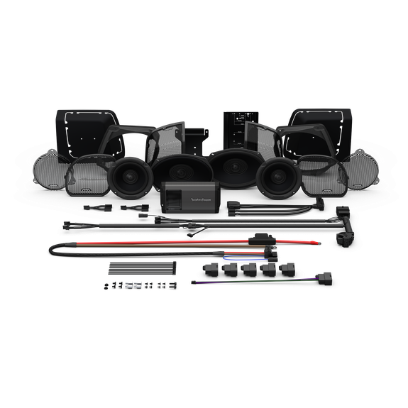 Rockford Fosgate 2014+ Harley-Davidson® Road Glide® & Street Glide® 4 Speaker & Amp Kit Stage 3 (Gen-3)