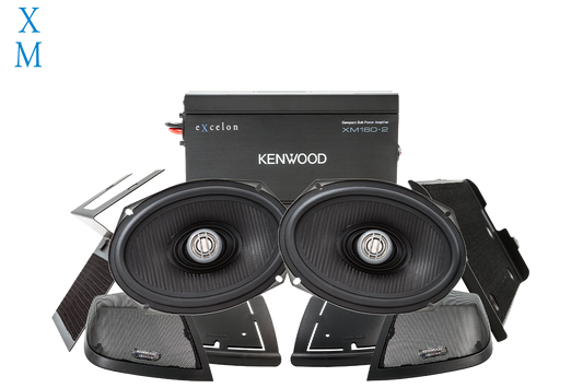 Kenwood expansion Saddlebag speaker kit with Amp