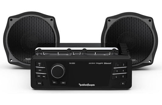 Rockford Fosgate 1998-2013 Harley-Davidson® Street Glide® Source Unit & 2 Speaker Kit Stage 1