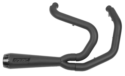 Two Bros. Comp S 2in1 Exhaust Sportster Black W/CF End Cap 2004-2013