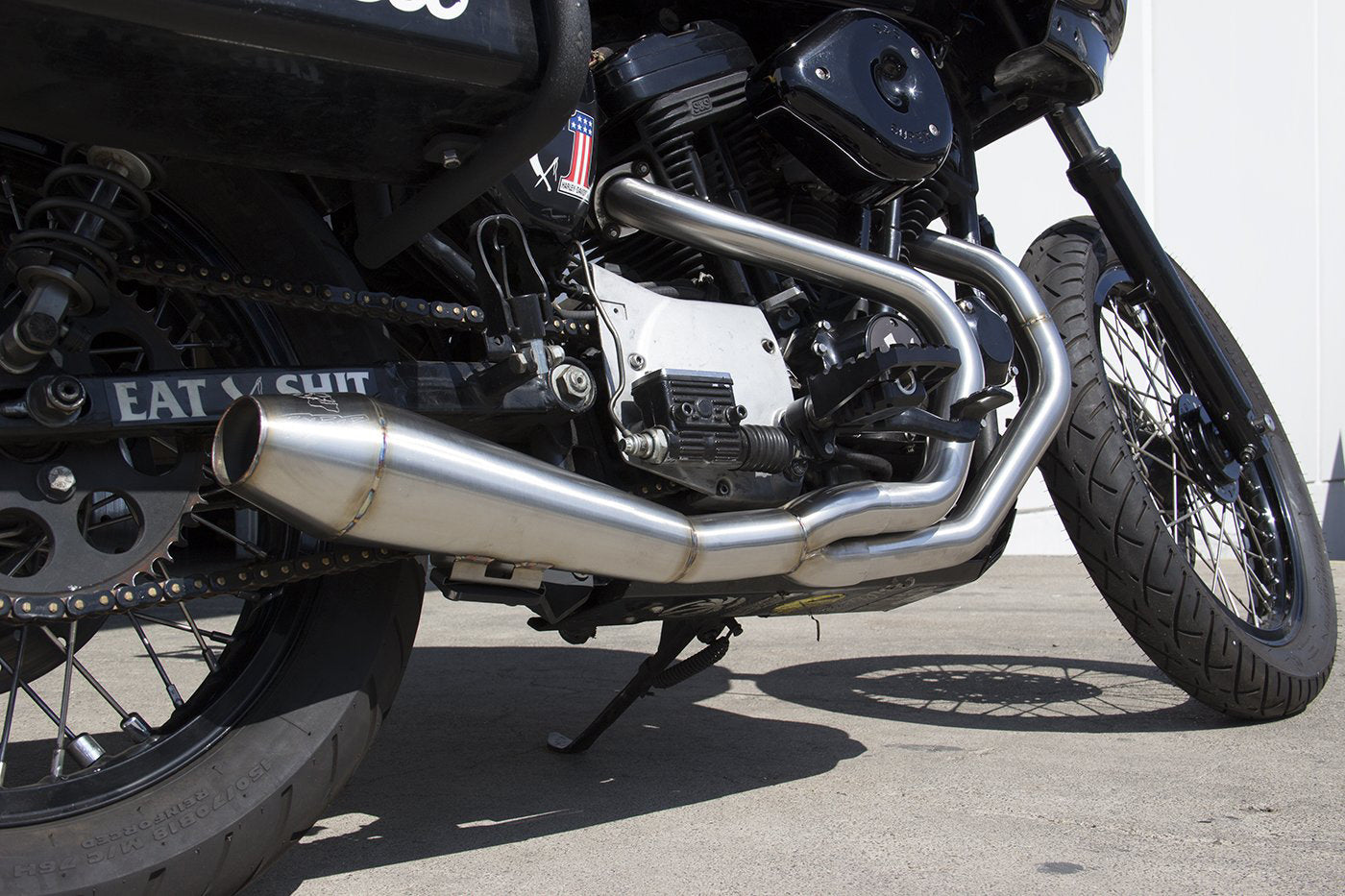 Two Bros. Comp S 2in1 Exhaust Sportster Gen 2 Brushed 1983-2003